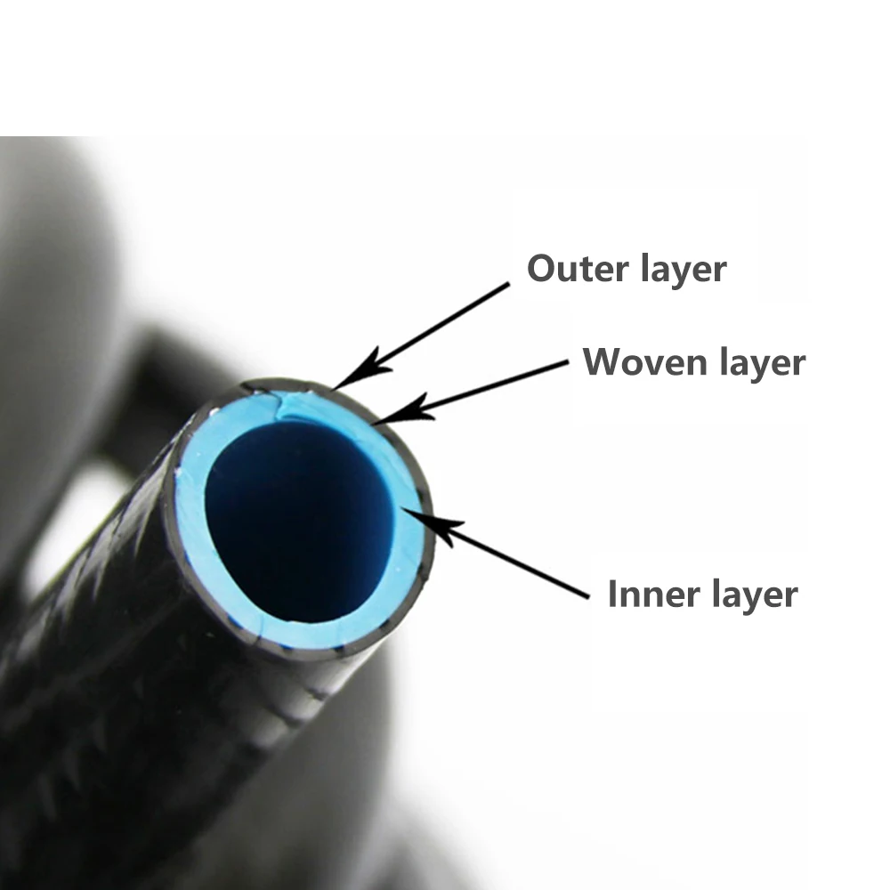 Автомобильный двухслойный зажим для труб высокого давления возвратный резиновый шланг для трубы дизельного топлива Антифриз для труб низкая термостойкость