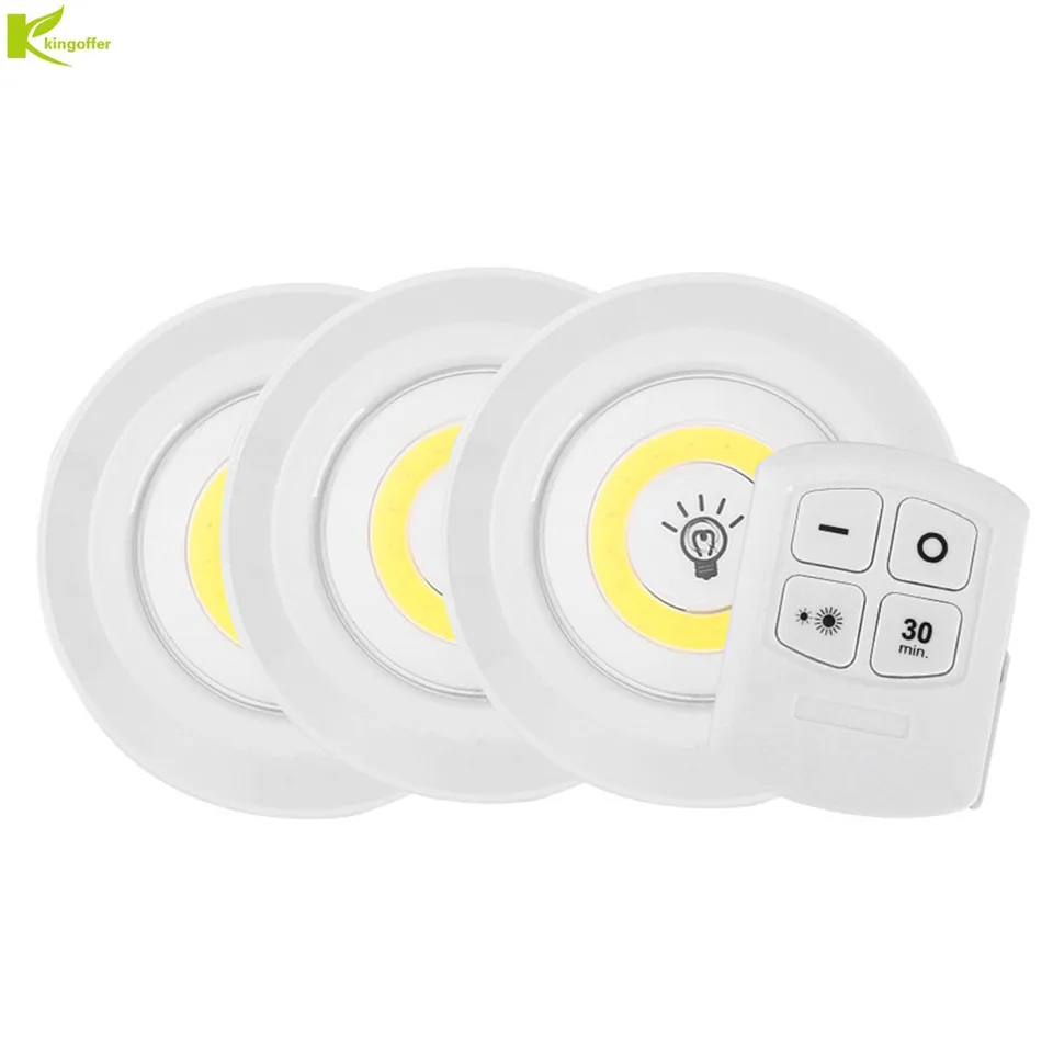 

LED Wireless Remote Control battery powered Touch Night Light Lamp Under Cabinet Kitchen Wardrobe bedroom Closet lighting