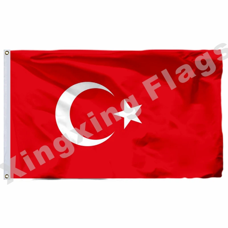 Turkey 5ft X 3ft Flag Coleccionismo Coleccionismo Banderas