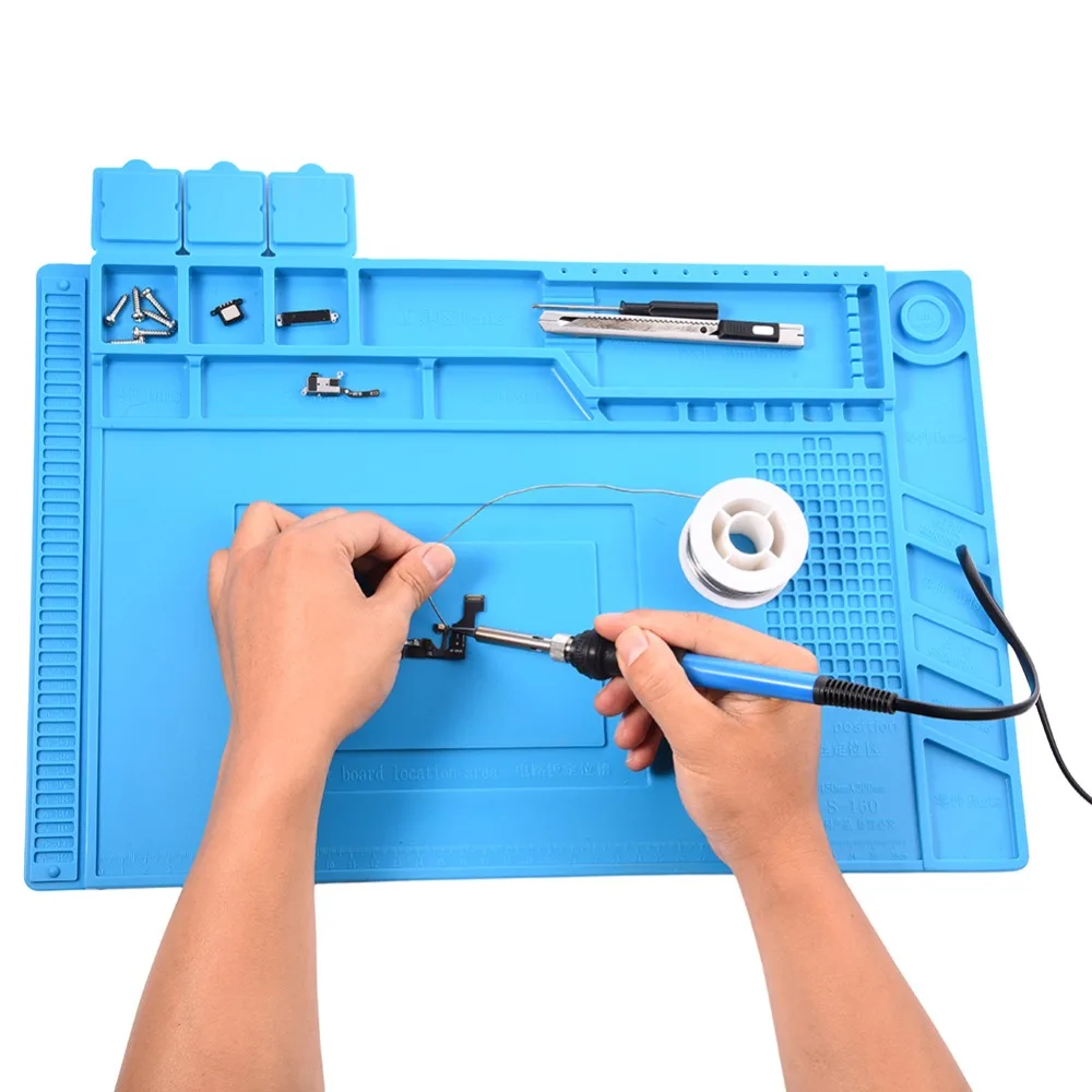 

Repairing Heat Insulation Pad Soldering Desk Mat Maintenance Platform For BGA Soldering Repair Station With Magnetic Section
