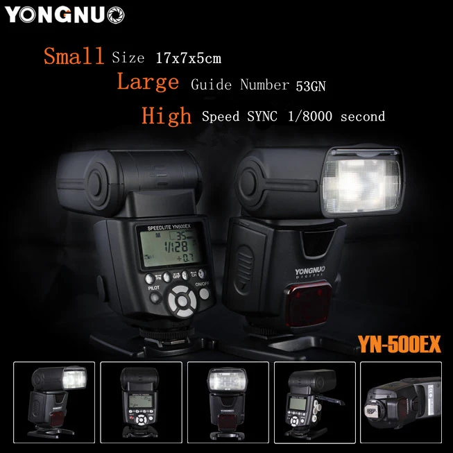 YONGNUO YN500EX/C TTL вспышка для камеры HSS 1/8000 s камера Speedlite вспышка с мини-подставкой для Canon DSLR