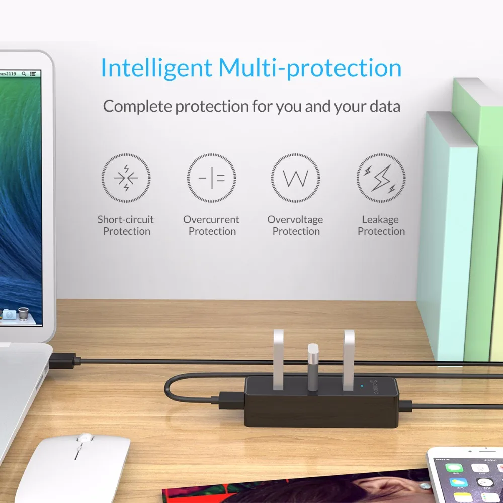 Шина ORICO с питанием от USB 3 0 и чипсетом VL812 4 портовый концентратор для