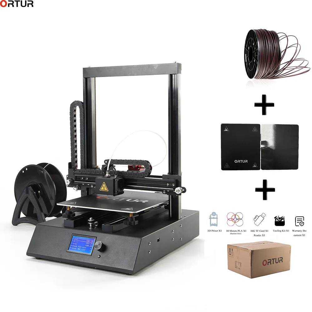 

2019 Upgraded 3D Printer High Speed 25 Points Auto Leveling Power Resume Large Size 260*310mm Hotbed Full Metal 3d Printers