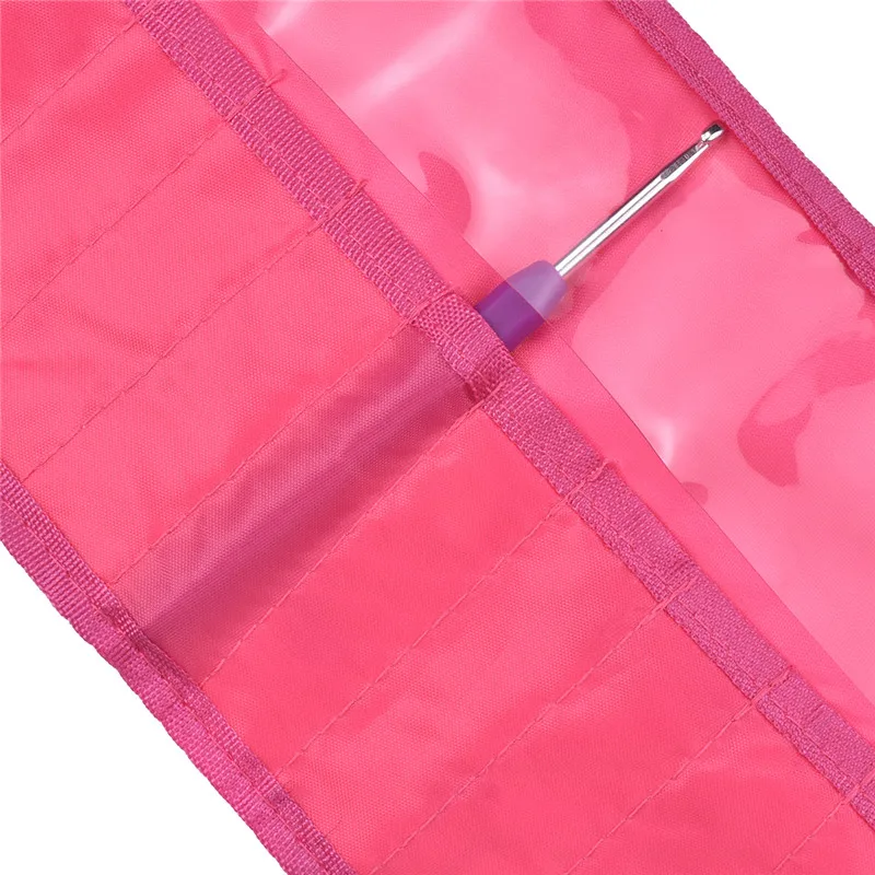 11 Slots Pouch Knitting Kit Woven Knitting Bag For Crochet Hook Knitting Needles Storage Bag Household Women DIY  Crochet Bag (6)