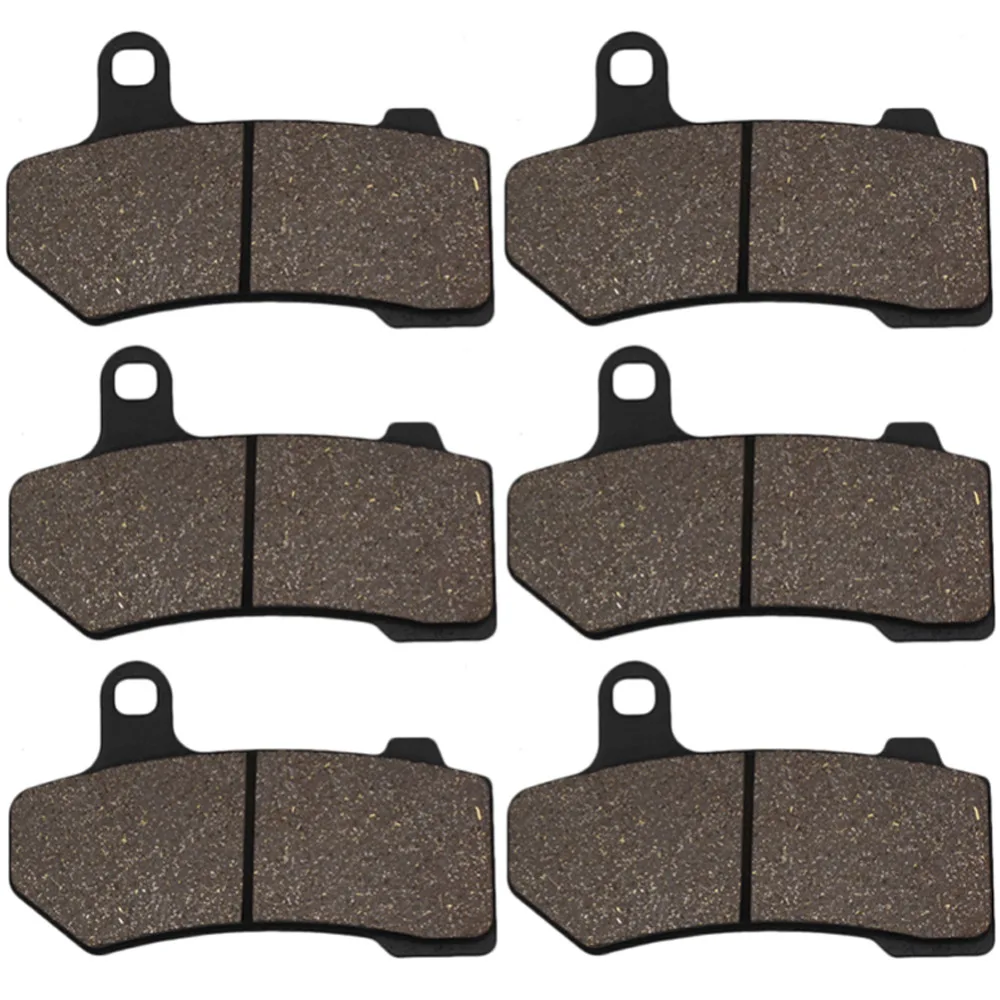 

Cyleto Front and Rear Brake Pads for Harley Davidson V-Rod VRSC VRSCR Street & Night Rod VRSCF Muscle 06-12 FLHR Road King 08-13