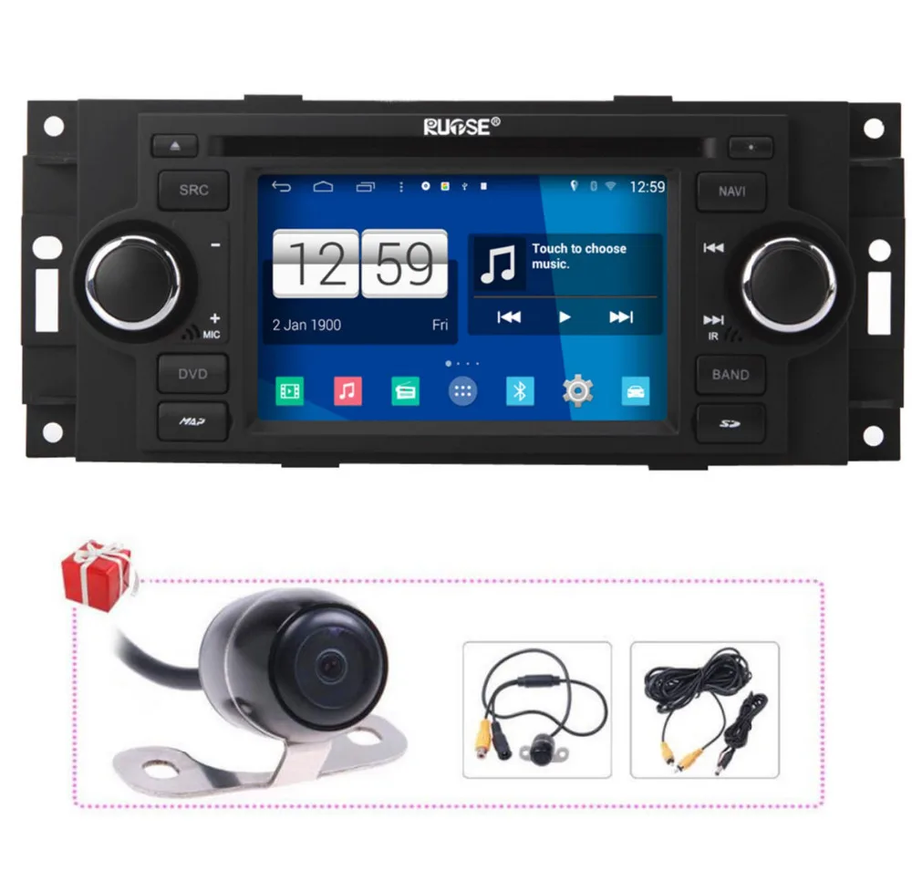 5in HD Android 4 4 4 Autoradio GPS Navigation DVD for Jeep Dodge Chrysler 300C Pacifica