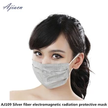Защита лица радиационный защитный респиратор бытовые электрические приборы EMF Экранирование серебряного волокна дыхательная маска