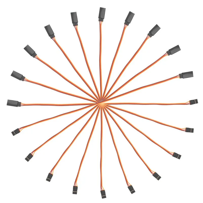 

10Pcs 150 / 200 / 300 / 500mm Servo Extension Lead Wire Cable For RC Futaba JR Male to Female 30cm