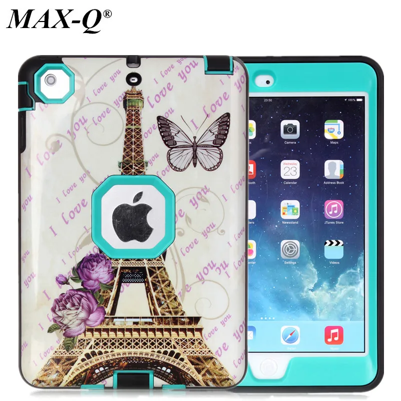 Luxury Case Cover For IPad Mini 1 2 3 High Impact Resistant Hybrid Armor Three Layer