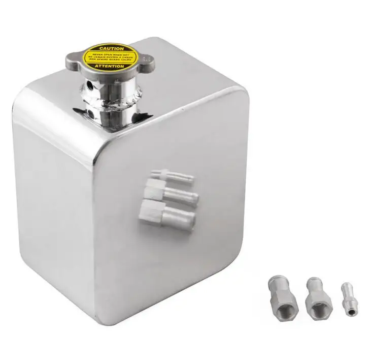 

Universal 2.5L Aluminium Header Expansion Water Tank with Cap Black