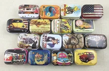 16pcs/lot American Style Vintage Mini Tin Box Storage Boxes Jewelry Wedding Favor Candy Box Accessories Free Shipping