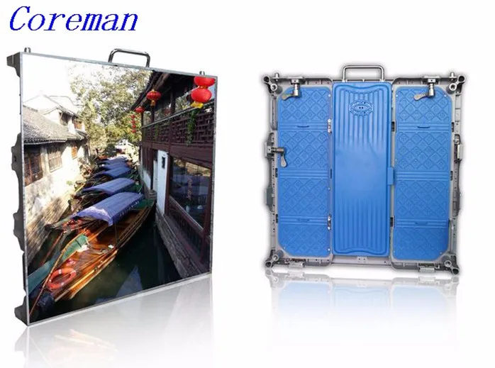 Coreman Крытый реклама светодиодный экран P8 светодиодный дисплей RGB Полноцветный SMD 512x512 мм кабинет p2.5 P3 p4 p5 p6 P8 P10