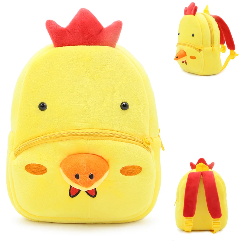 Fluffy Cartoon Plush Backpack School Nursery Rucksack Perfect Gift for Girls Toy