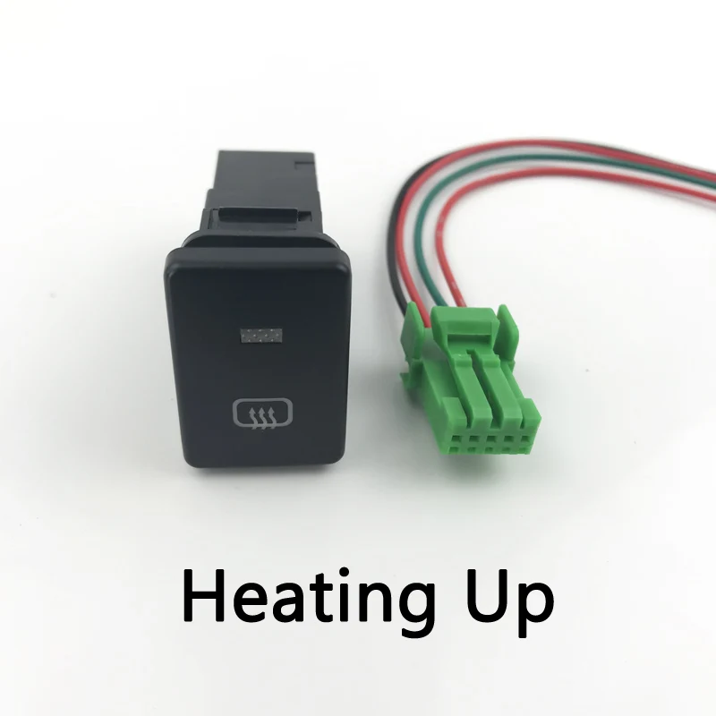 

After Fog Light LED DRL Heating Up Tail Gate Front Fog Light Switch Button with wire For Toyota Avensis