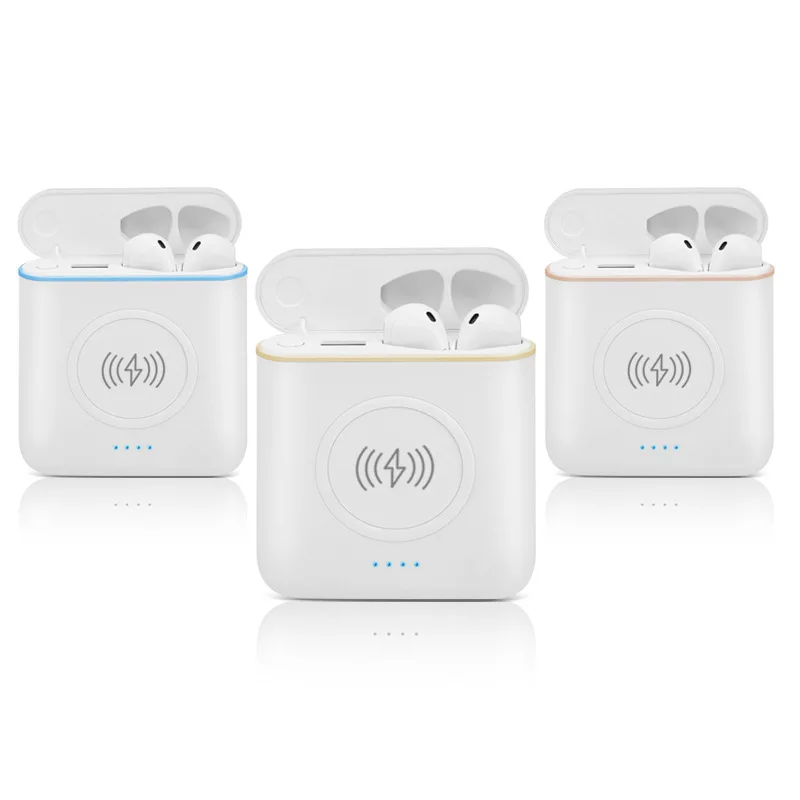 

XT6 TWS 3 in 1 Stereo Wireless Bluetooth V4.2 Headphones with Charge Box Multi-functional Earphones power bank
