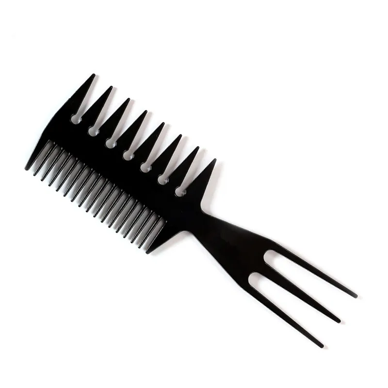 Профессиональная двухсторонняя зубная расческа в форме рыбьей кости, расческа для волос, Парикмахерская раскраска для волос, раскраска для волос, инструмент для укладки волос