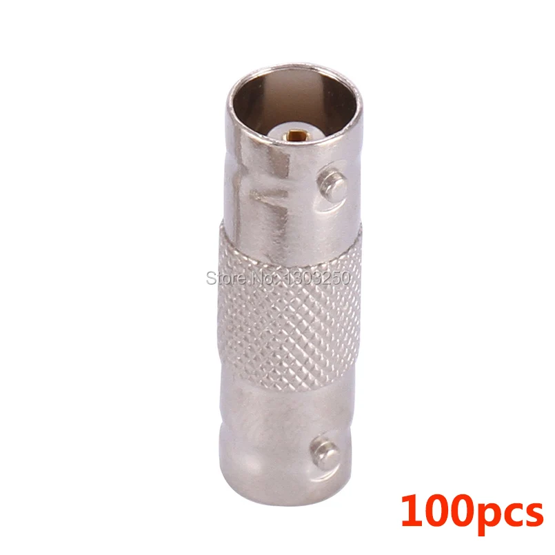 

100pcs CCTV Connector Plug BNC Female to BNC Female Jack Video Adapter , BNC Connector