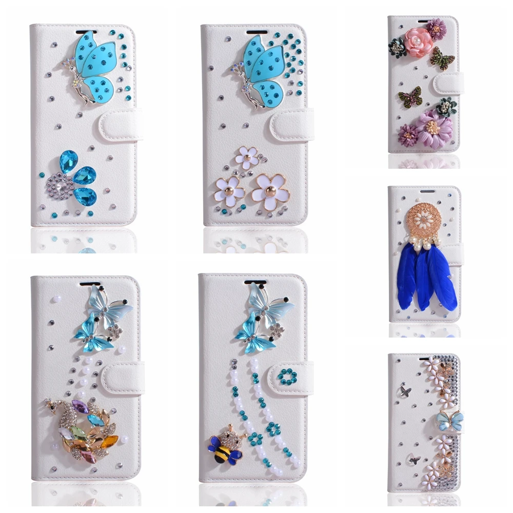 Роскошные Bling Diamond чехол для телефона Sony Xperia XA1 Z6 блеск Флип кожаный Wallet Чехол| |