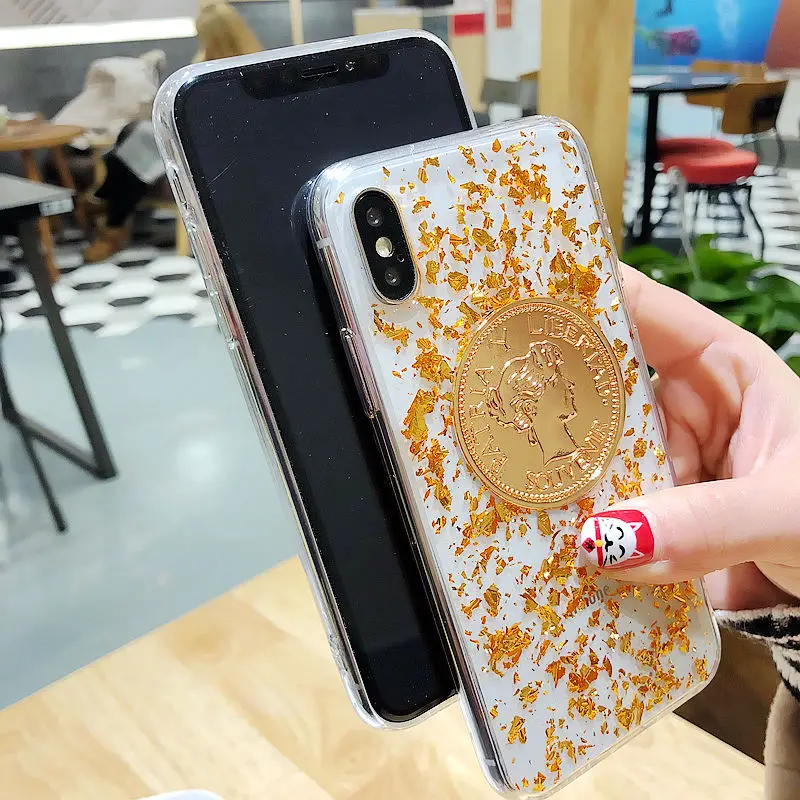 Чехол для Samsung Galaxy S8 Plus S7 edge S9 S10e Note 8 9 роскошный блестящий прозрачный чехол