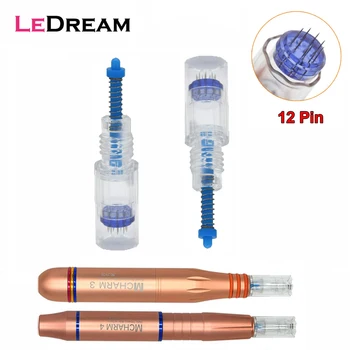 

20PCS/lot Disposable Sterile 9mm Screw Port 12 Pin Micro Needles Cartridges For Premium Charmant MCHARM 3 4 Pen Permanent Makeup