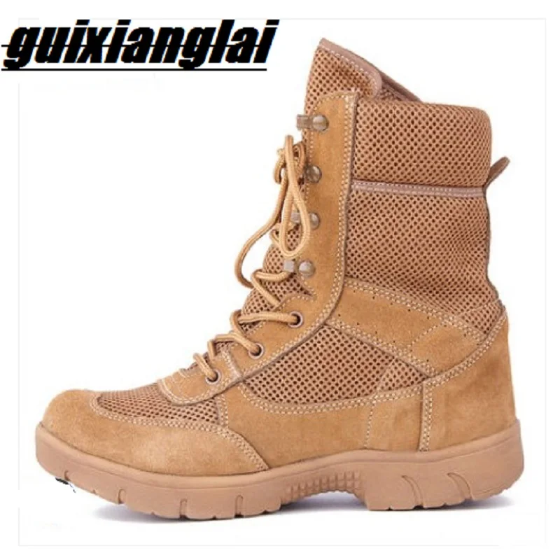 

New high-top breathable 07 combat boots male army fans military tactical Marine military training mountaineering boots
