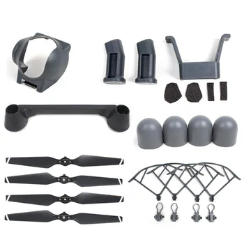 

6 in 1 DJI Mavic Pro Accessories Kit, Quick Release Propeller Prop Guards Landing Gear Lens Hood Remote Controller joystick clip