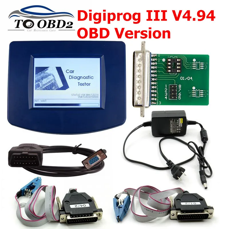 

FTDI FT232RL&93C46 Digiprog 3 V4.94 Odometer Programmer Digiprog III OBD Cable With ST01 ST04 Digiprog3 OBD Version