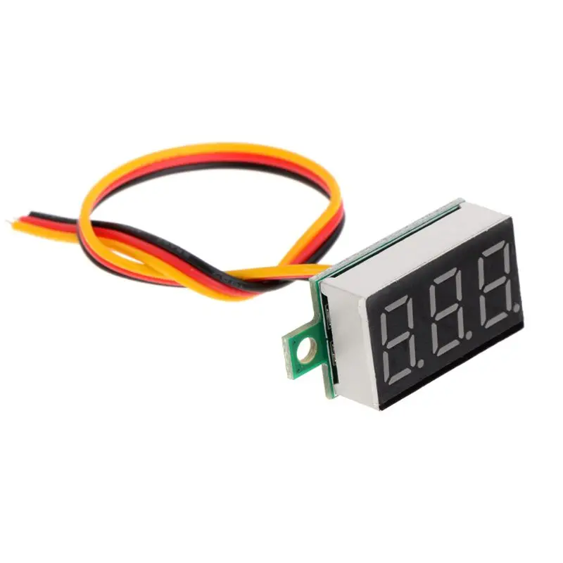 DC 0-100V 0.36" 3 bits 3 wires Digital Voltmeter LED Display Panel Voltage Meter 