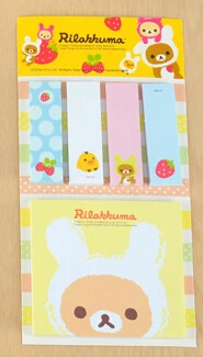 kawarii мультфильм Rilakkuma записная книжка Набор стикеров для заметок Памятка подарочные канцелярские товары H0038 - Цвет: 1