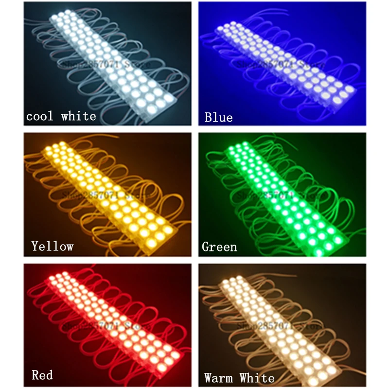 LED Mini Module 2835 SMD Waterproof 3 Injection Lens Sign Advertising Backlight DC12V Make UP Mirror Tape Light | Лампы и освещение