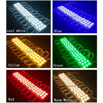 

LED Mini Module 2835 SMD Waterproof 3 LED Injection Lens LED Sign Advertising Backlight DC12V ,Make UP Mirror Tape Light