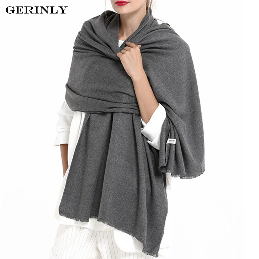 GERINLY Luxury Brand Scarf Women's Pashmina Cashmere Scarf Wrap Shawl