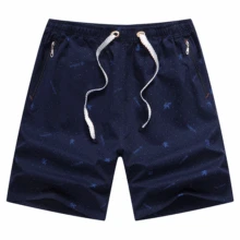 Летние модные хлопковые мужские шорты кэжуал с принтом свободные воздухопроницаемые пляжные шорты на завязках пляжные шорты для отдыха мужские короткие дропшиппинг