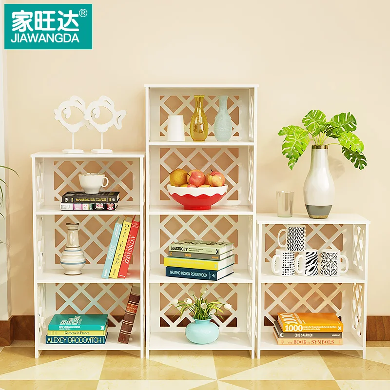 

Simple bookshelf arrangement shelf simple and modern originality office table Floor to floor storage cabinet ct Assembly