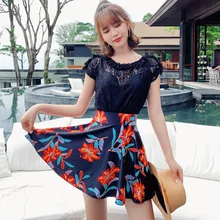 Сексуальный женский цельный купальник черный полый купальный костюм Лето красный большой цветочный принт купальный костюм Женская мода пляжная одежда