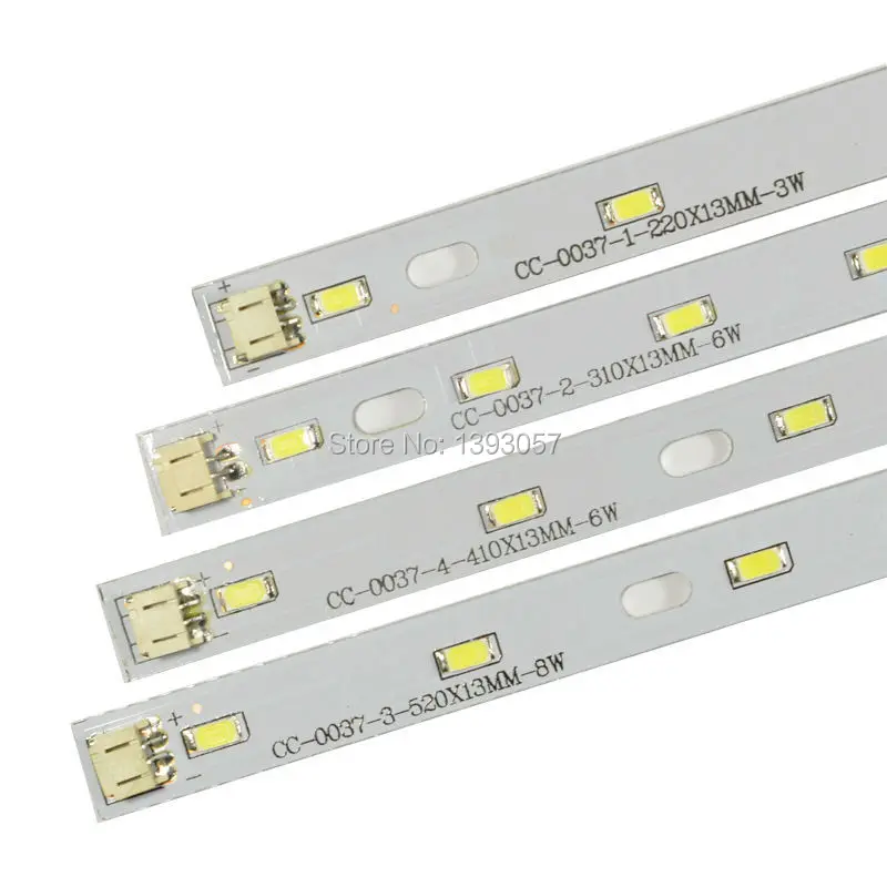 5730SMD Epistar чип светодиодный светильник, 3 Вт 6 Вт 8 Вт Светодиодная лента 100-110лм/Вт Супер яркость с кабельным разъемом