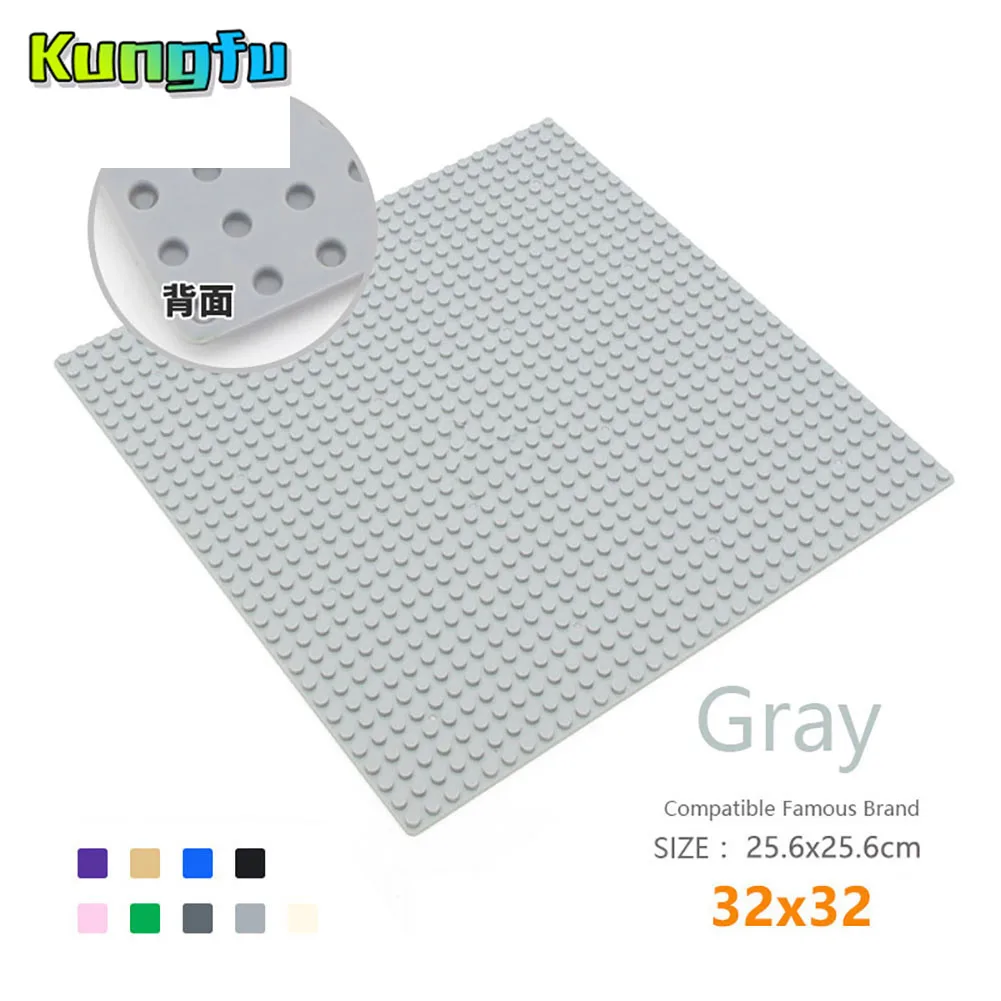 LegoING Base Plate Building Blocks bricks Figures 32*32 16*16 dots 6 Colors Education Toy Compatible With Legoes Small particles LegoING Base Plate Building Blocks bricks Figures 32*32 16*16 dots 6 Colors Education Toy Compatible With Legoes Small particles