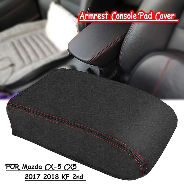 PU Leather Car Center Console Armrest Storage Box Covers Auto Pad Cover