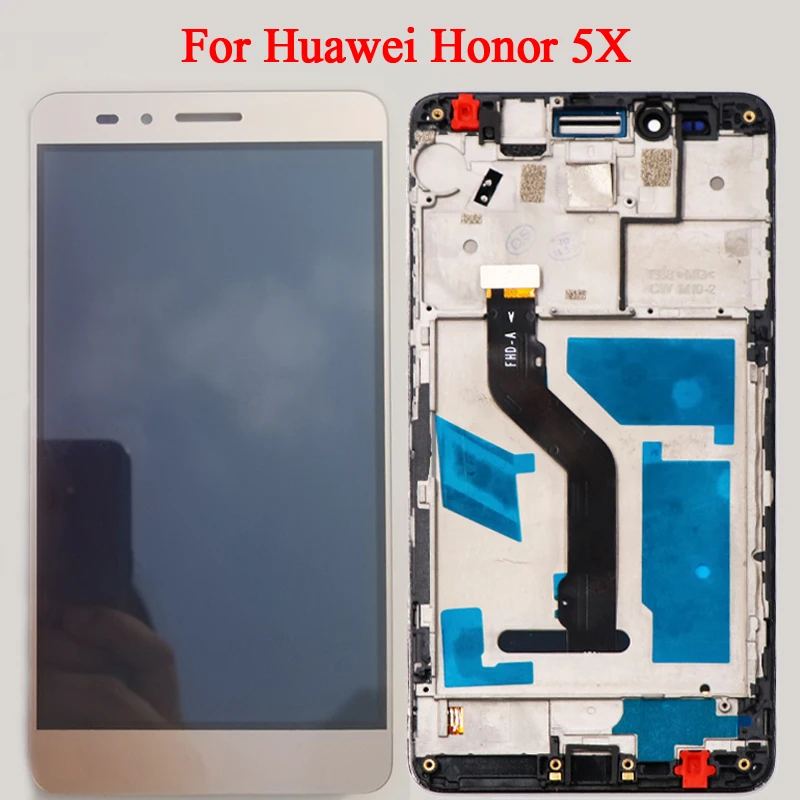Для huawei Honor 5X ЖК-дисплей сенсорный экран дигитайзер сборка Замена для GR5 5 дюймов |