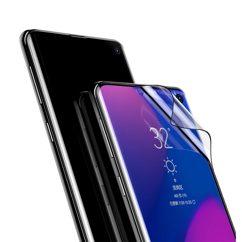 Защитная пленка Baseus для Samsung Galaxy S10 2 шт. 0 15 мм защитная + тонкая мягкая полного