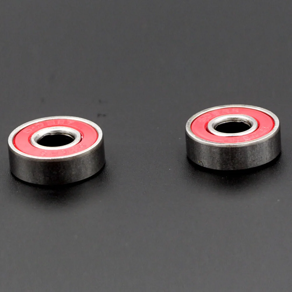 10Pcs Hot Red Bearings For ABEC 7 Stainless Steel High Performance Roller Skate Scooter Skateboard Wheel Bearings Wholesale