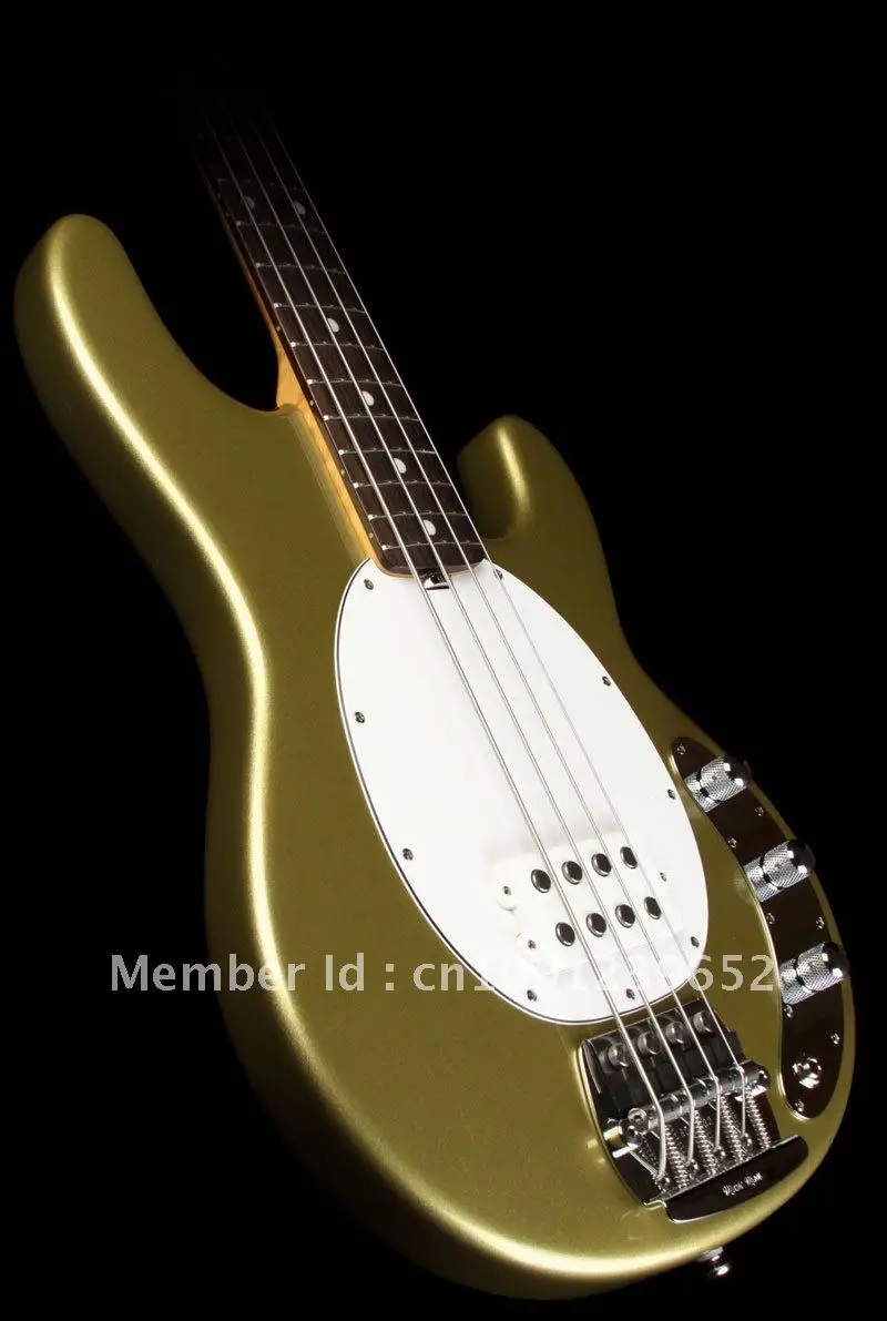 Free Shipping Gold color Bass 4 String Musical Instrument Guitarmusic