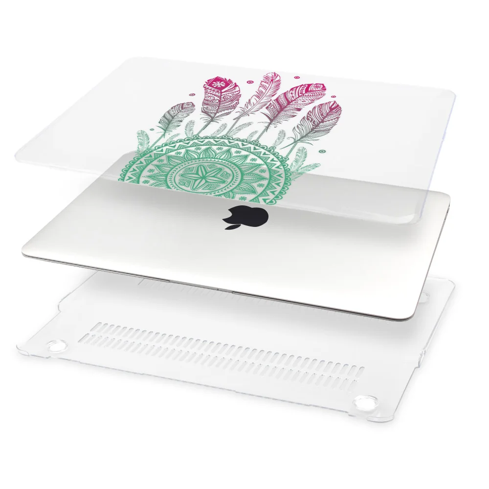Чехол для ноутбука Gradent Green Dream Catcher для Apple Macbook Pro retina 12 13 New Air 11 13 с сенсорной панелью retina ID A1466 A1932