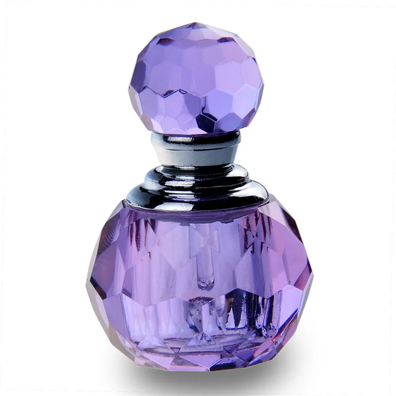 

5PC/lot Vintage Mini Crystal Glass Perfume Bottle Empty Sample Bottle Refillable Container Small Travel Perfume Cosmetic Bottles