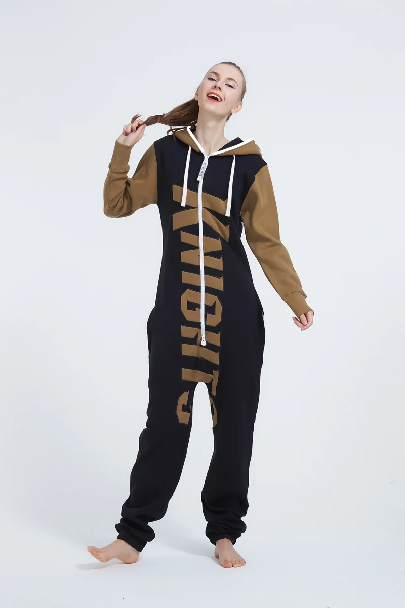 Nordic Way ZOOOP IT UP One Piece Jumpsuit Hoody Fleece Romper Adult