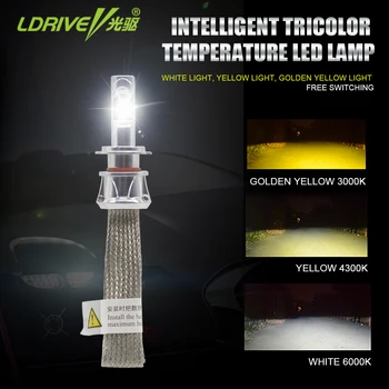

LDRIVE 1Pair LED Lamp For Automotive H7 H11 9005 9006 6000K 3000K 4300K Auto Headlight Bulb Fog Light Warm Yellow/Yellow/White