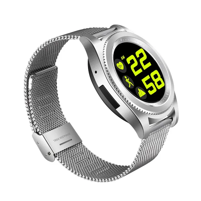 E EDC No.1 S9 NFC MTK2502C Smartwatch Heart Rate Monitor Bluetooth 4.0