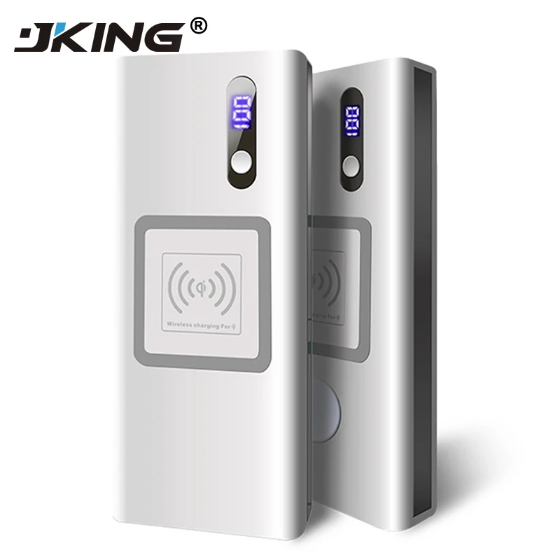 JKING 20000 mAh power bank + wireless charger with led