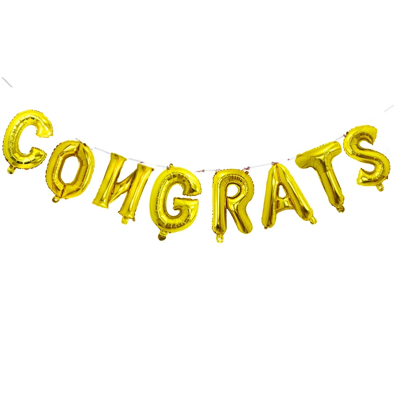 Напечатанные Congrats GARD фольги Воздушные шары школы Выпускной церемония сертификат гелий Декор поставки детский поздравительный мяч