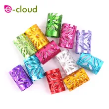 100 шт. 15 приблизительно 15 мм отверстия волосы страх косы Dreadlock бусины Регулируемый манжеты клип микро-кольцо Бисер для укладки волос аксессуары